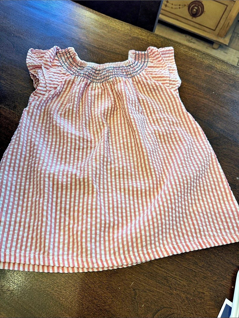 Penelope Mack Girls' Striped Pink & White top Size 4